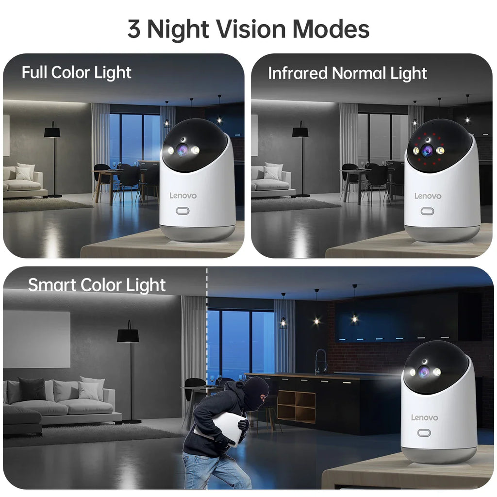 Lenovo 5MP WiFi Camera Smart Home Indoor Wireless