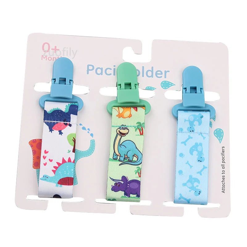 3 Pcs Baby Pacifier Clip Set