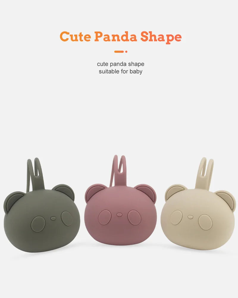 Panda-Shaped Silicone Pacifier Case