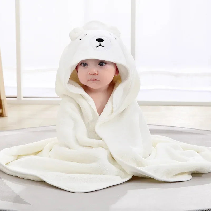 Cartoon Animal Hooded Baby Towels