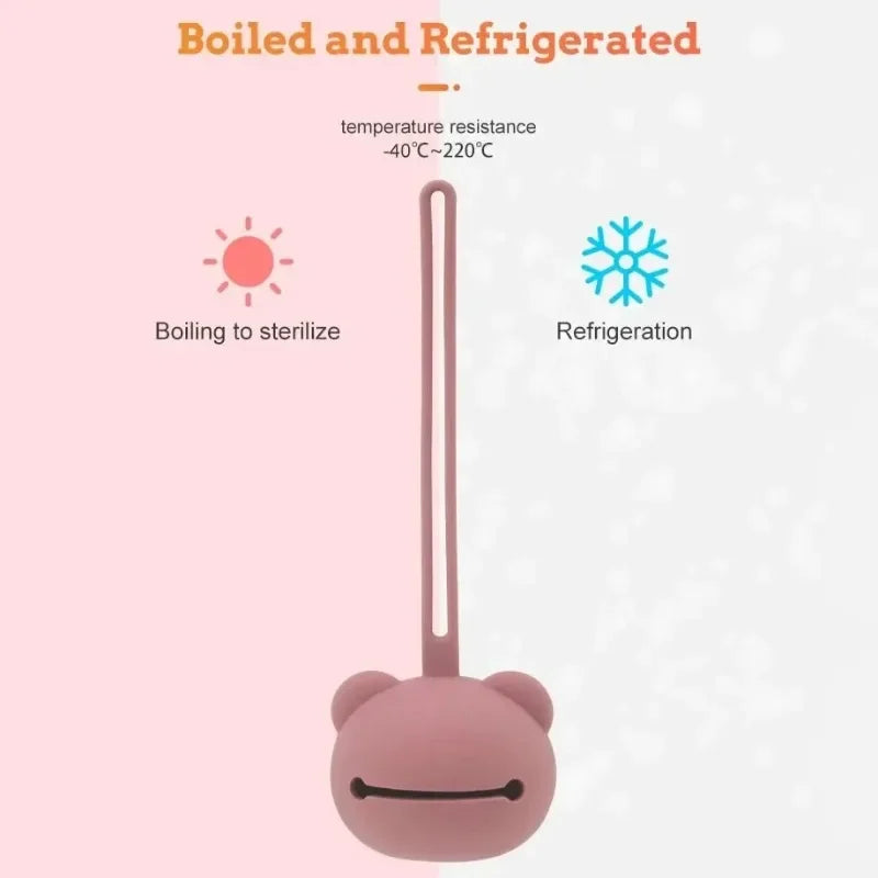 Panda-Shaped Silicone Pacifier Case