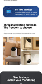 Lenovo 5MP WiFi Camera Smart Home Indoor Wireless