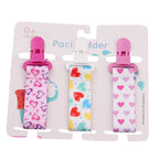 3 Pcs Baby Pacifier Clip Set