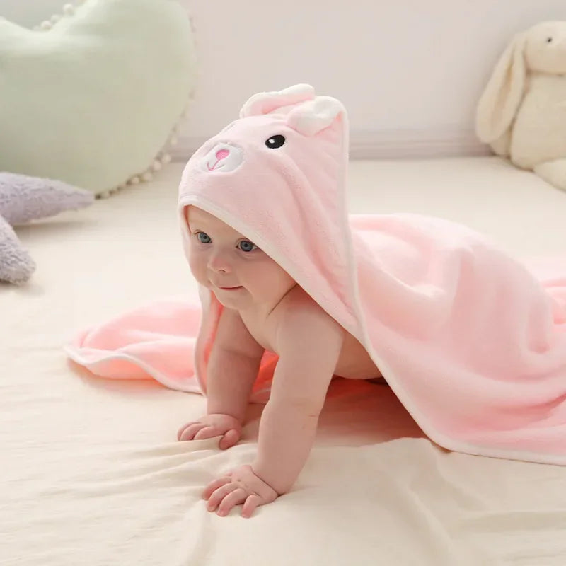 Cartoon Animal Hooded Baby Towels
