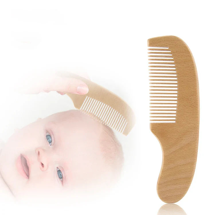 Newborn Baby Wooden Hair Brush