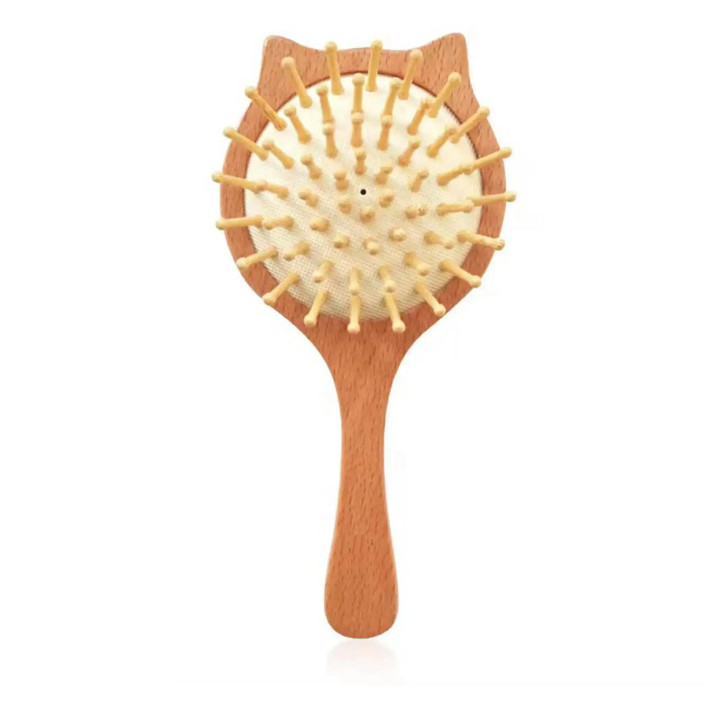 Newborn Baby Wooden Hair Brush