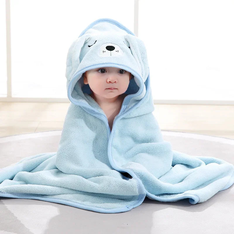 Cartoon Animal Hooded Baby Towels