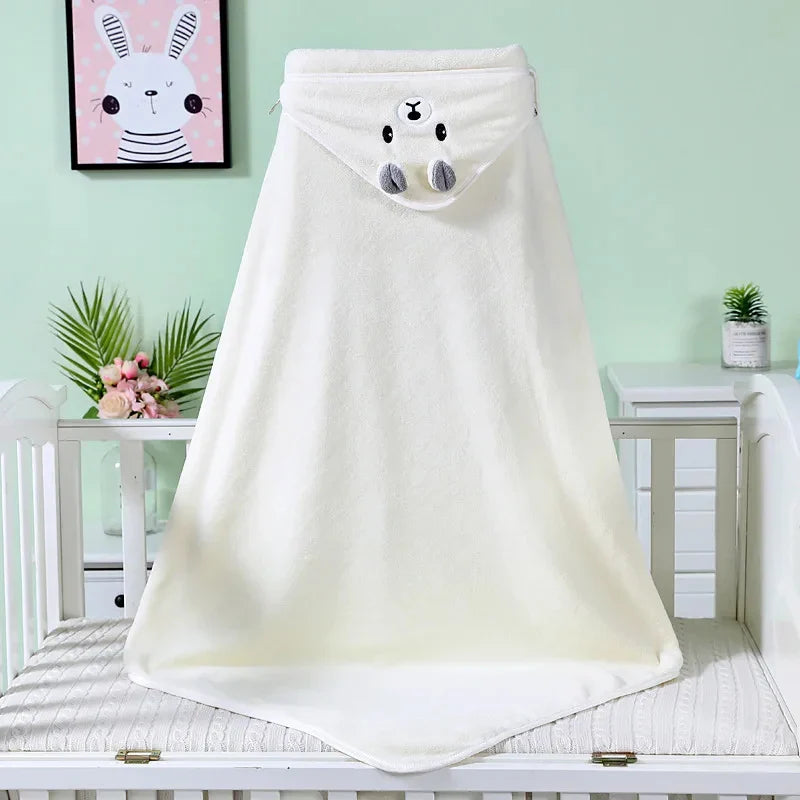 Cartoon Animal Hooded Baby Towels