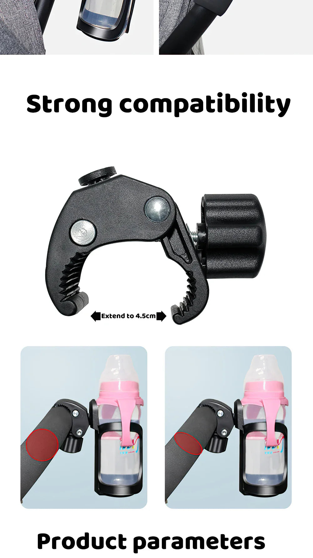 Baby Stroller Cup and Phone Holder