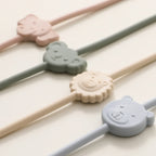 6pcs Silicone Baby Toy & Pacifier Straps