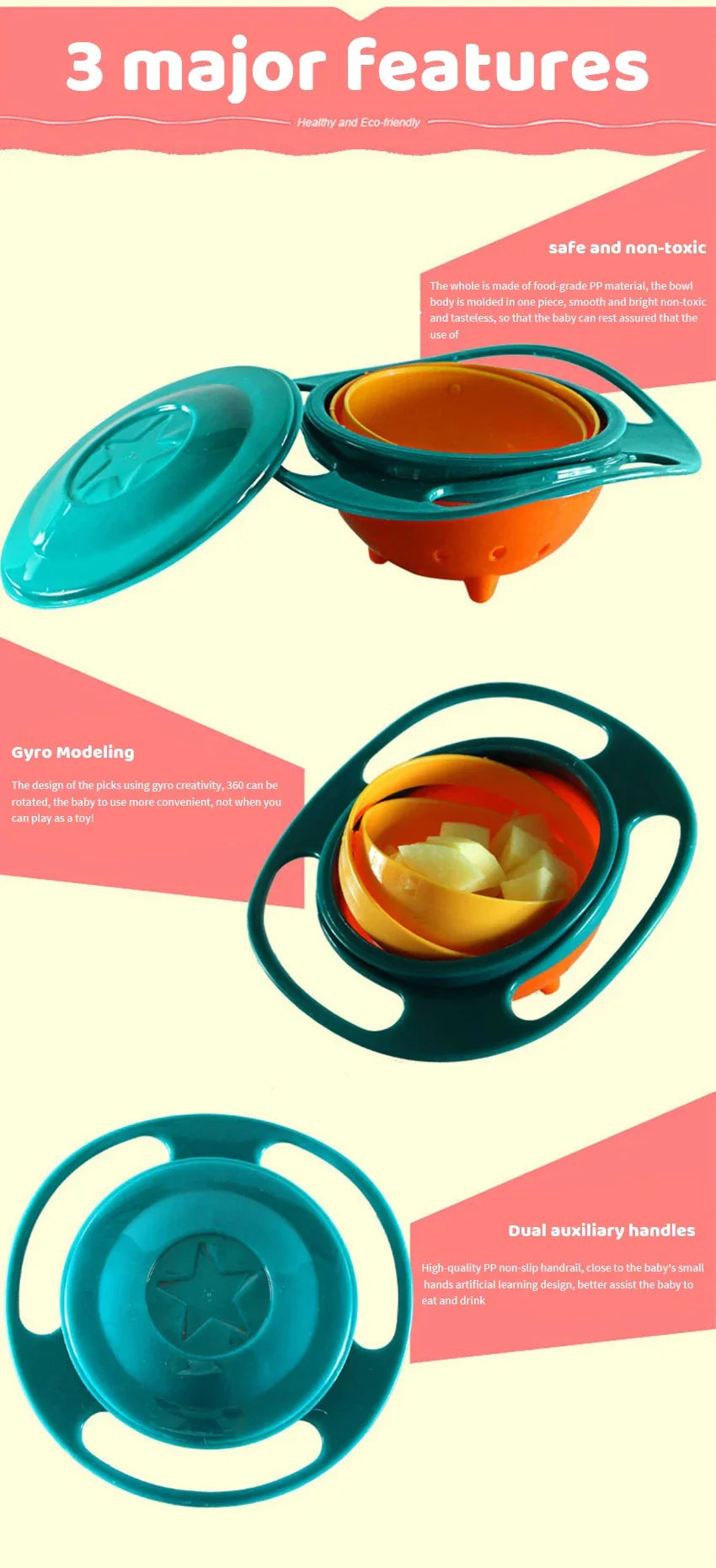 Baby Feeding Gyro Bowl