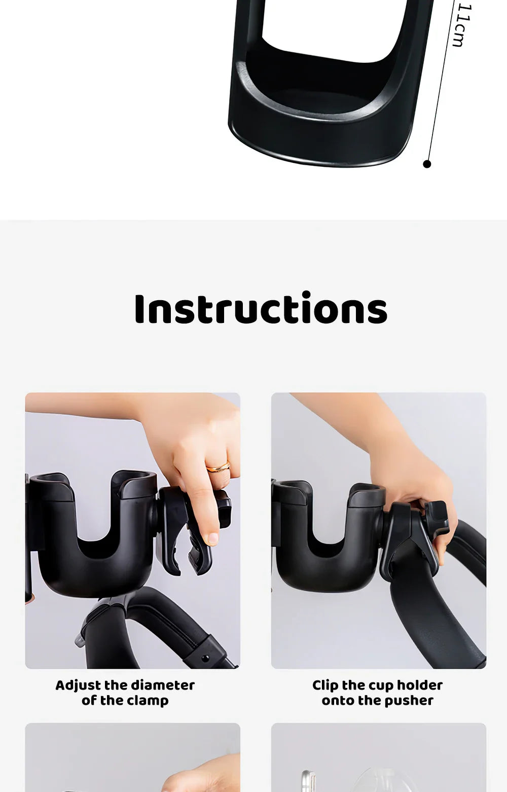 Baby Stroller Cup and Phone Holder