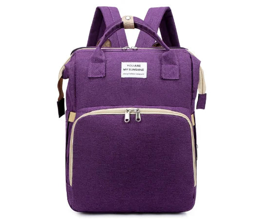 Mommy Bag with Folding Baby Bed