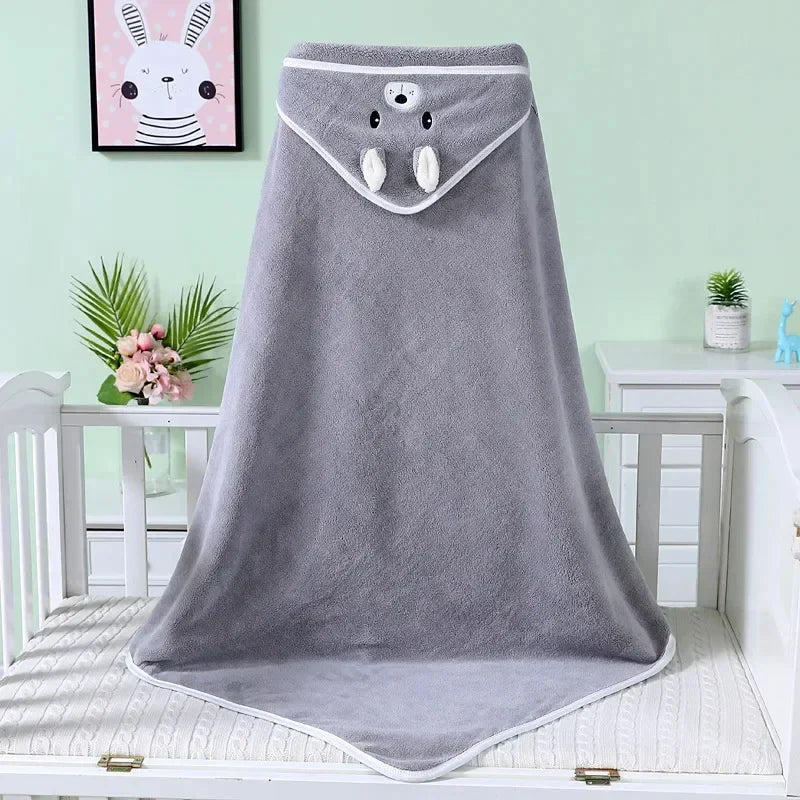 Cartoon Animal Hooded Baby Towels