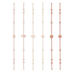 6pcs Silicone Baby Toy & Pacifier Straps